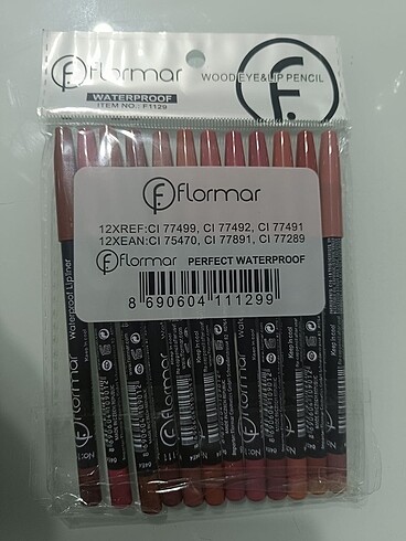  Beden 12 li dudak kalemi flormar