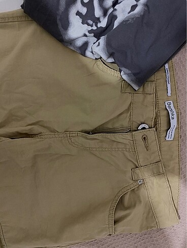 Bershka düşük bel kargo pantolon