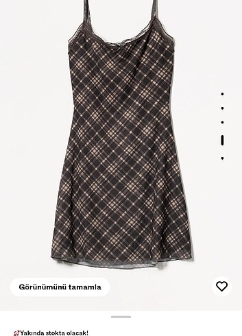 Bershka dantel tül mini elbise