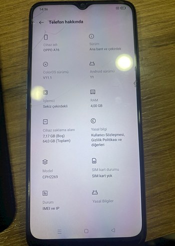 Oppo Lacivert Android Telefon - Görsel 6
