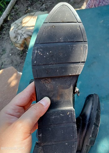 Tokalı Siyah Biker Bot - Görsel 5