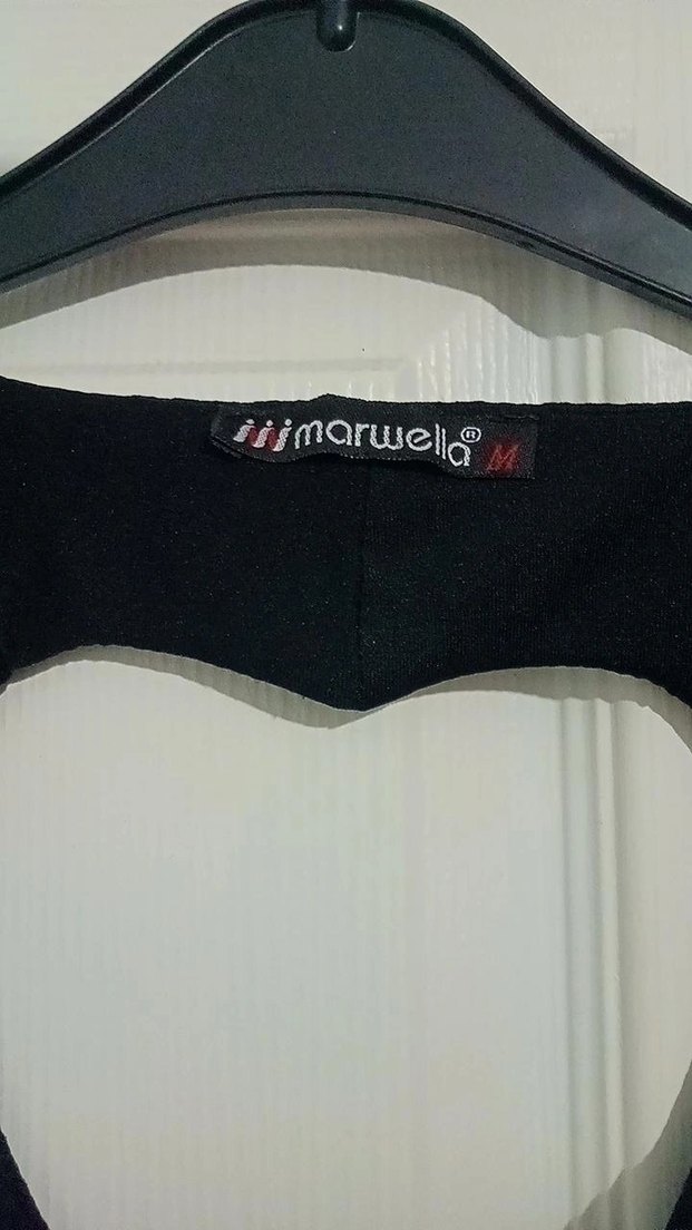 Siyah Pileli V Yakalı Midi Elbise - Görsel 2