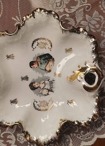 Fransız Fine porselen sunum tabağı 