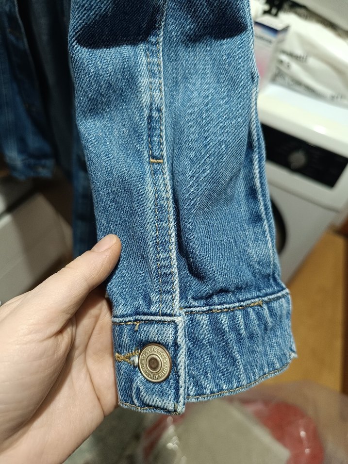 defacto kadın uzun kot ceket - Görsel 3