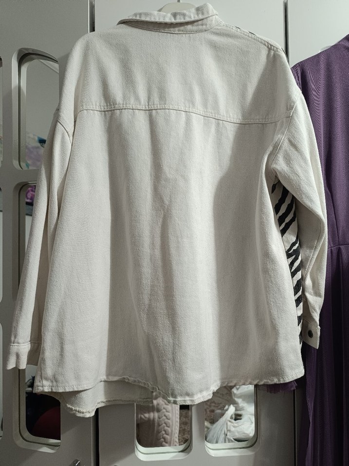 Zebra Desenli Düğmeli Kadın Gömlek - Görsel 3