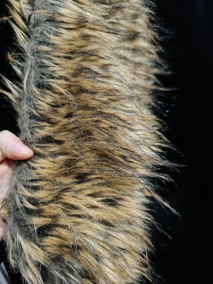 peluş kürk yaka - Görsel 2