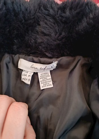 Siyah crop kürk Kadın Ceket - Görsel 4