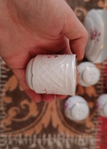 Güral Porselen Sofra Seti sütlük peçetelik tuzluk kürdanlık - Görsel 3