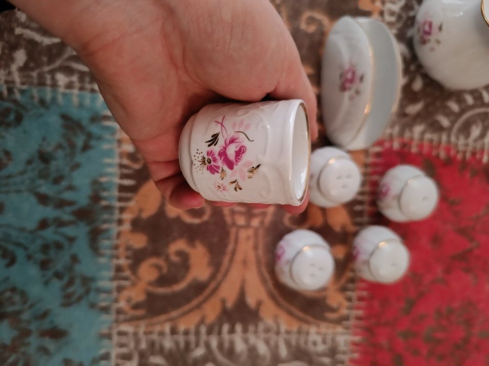 Güral Porselen Sofra Seti sütlük peçetelik tuzluk kürdanlık - Görsel 2