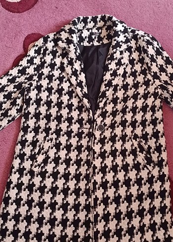 Kadın Klasik Düğmeli Midi Kaban - Görsel 2