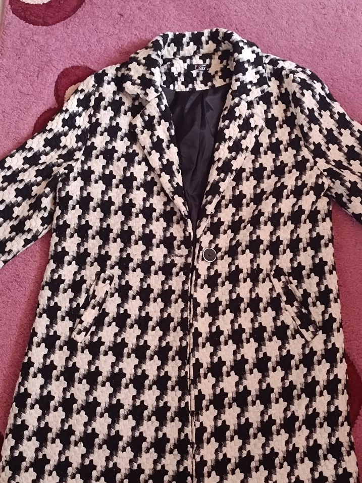 Kadın Klasik Düğmeli Midi Kaban - Görsel 2