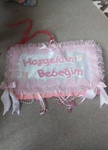 Yenidoğan Beden pembe Renk Kapı süsü