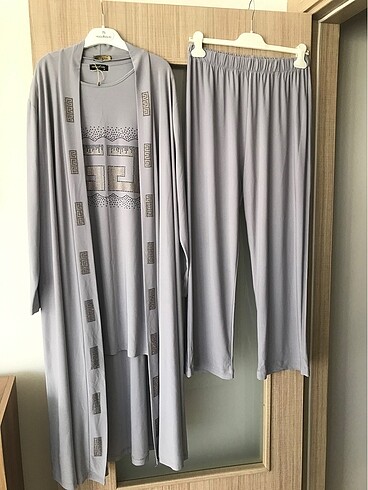 3 lü takım taş detaylı