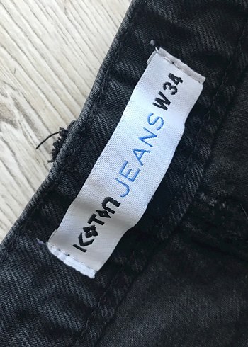 Koton Siyah Mini Kadın Kot Şort