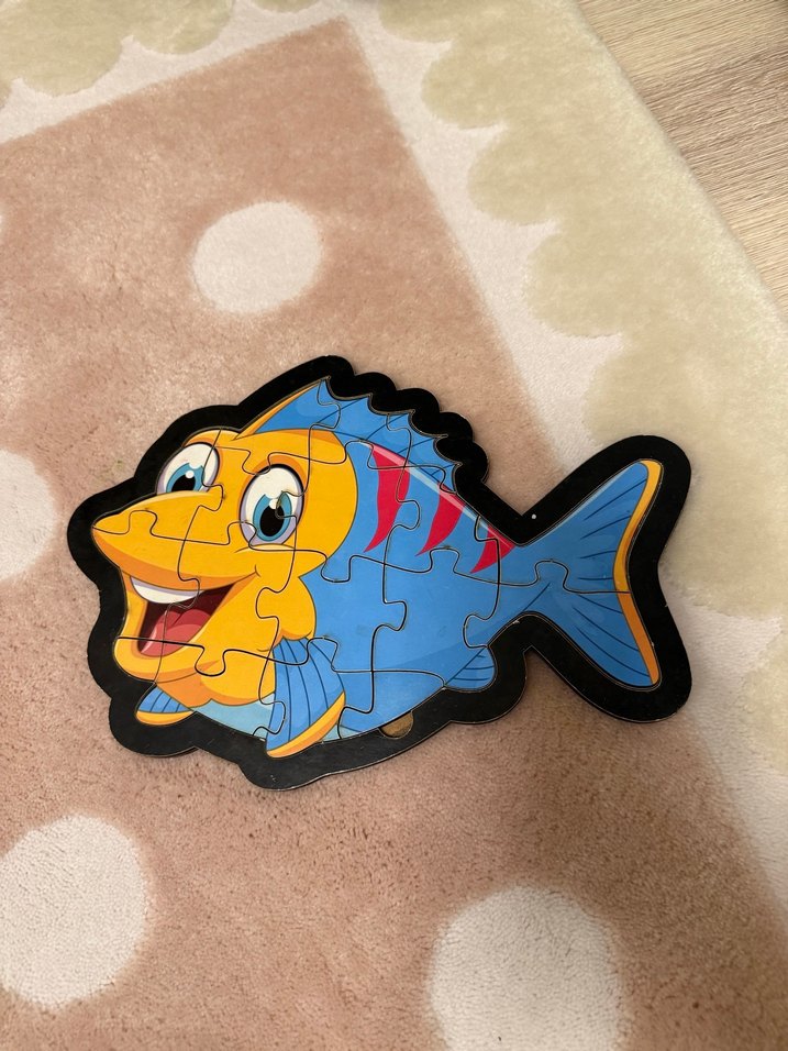 Renkli Çocuk Hayvan Figürlü ahşap Puzzle Seti - Görsel 4