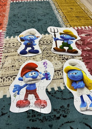 Renkli Şirinler Çocuk Yapbozu - Görsel 2