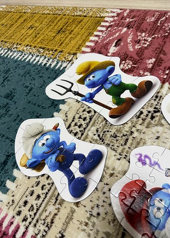 Renkli Şirinler Çocuk Yapbozu - Görsel 5