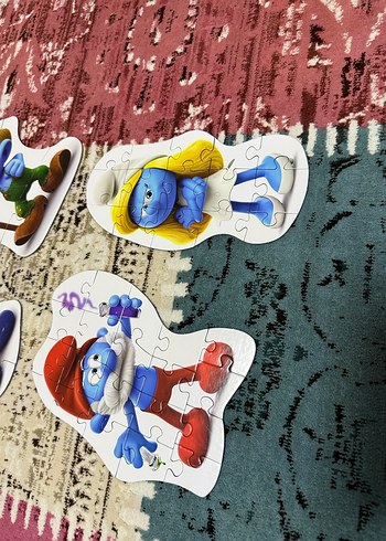 Renkli Şirinler Çocuk Yapbozu - Görsel 6