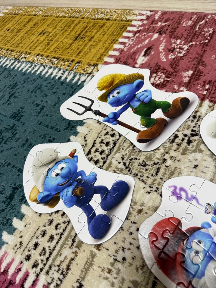 Renkli Şirinler Çocuk Yapbozu - Görsel 5