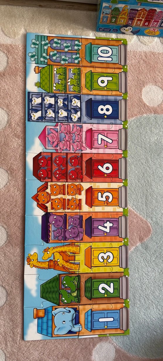 Renkli Sayılar Sokak Puzzle ve Poster - Görsel 2