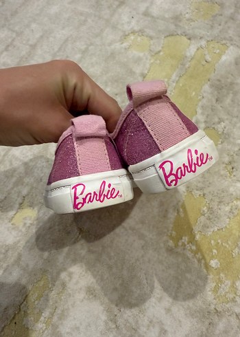 H M Pembe Barbie Baskılı Kız Babet Ayakkabı - Görsel 6