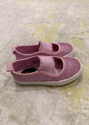 H M Pembe Barbie Baskılı Kız Babet Ayakkabı - Görsel 2
