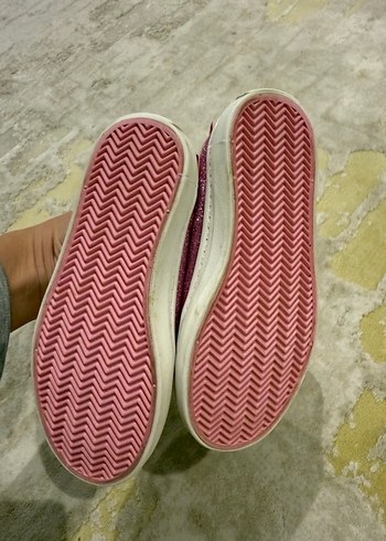 H M Pembe Barbie Baskılı Kız Babet Ayakkabı - Görsel 7