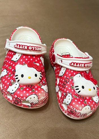 Kız Çocuk Kırmızı Hello Kitty Terlik - Görsel 2