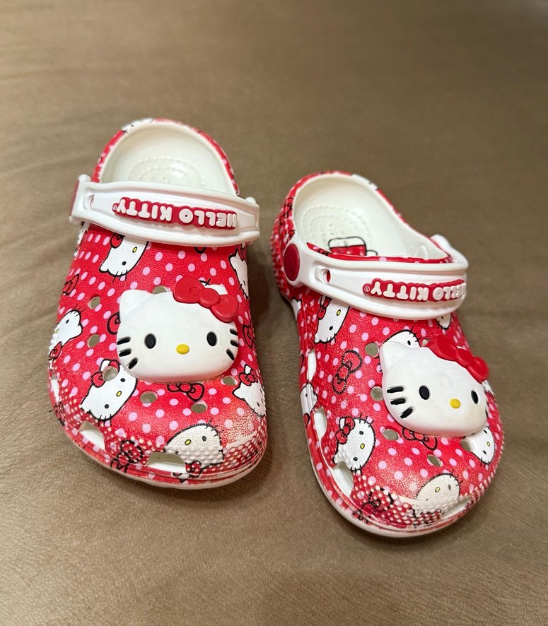 Kız Çocuk Kırmızı Hello Kitty Terlik - Görsel 2