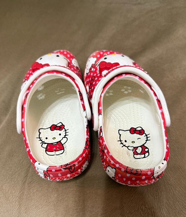 Kız Çocuk Kırmızı Hello Kitty Terlik - Görsel 4
