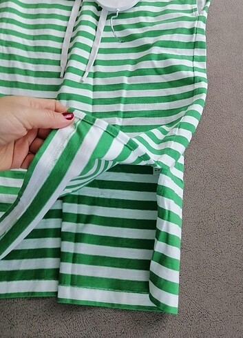 s Beden çeşitli Renk Orjinal Lacoste çizgili kadın elbise.
