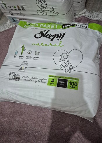 Sleepy Sleepy Natural Bebek Bezi 4 Numara