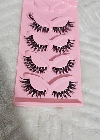 Pembe Kutuda Siyah Takma Kirpik Seti - Görsel 2