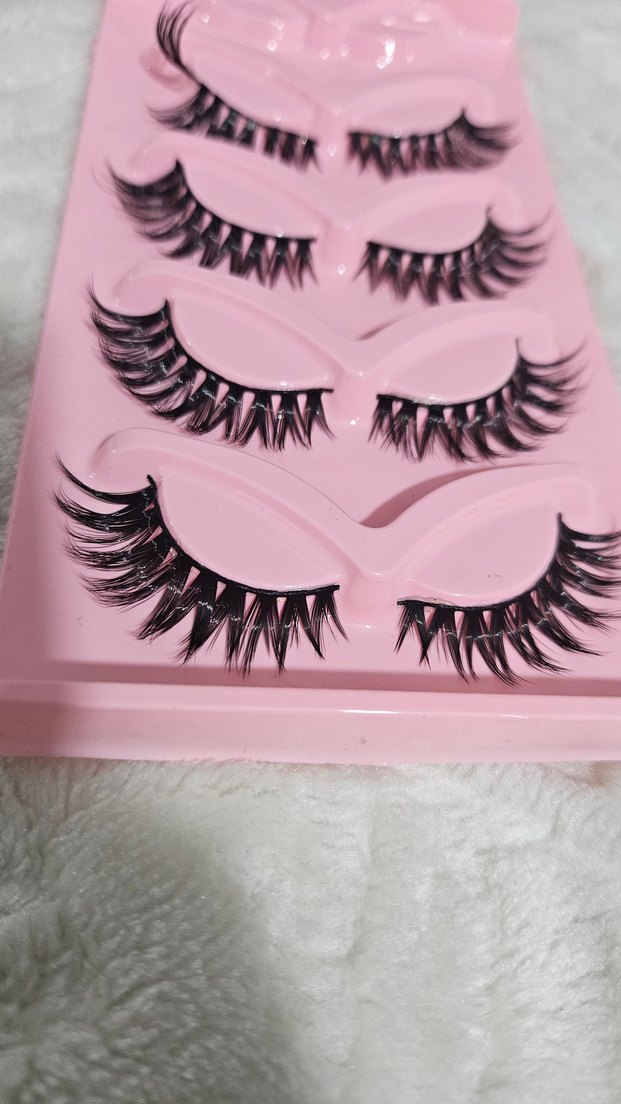 Pembe Kutuda Siyah Takma Kirpik Seti - Görsel 4