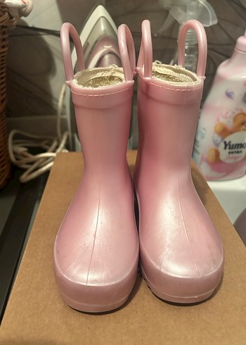 Kız Çocuk Pembe Lastik Çizme