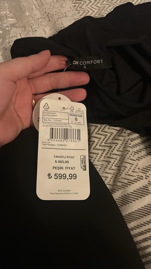 Siyah Günlük Hamile Pantolonu - Görsel 5