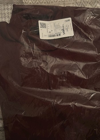 Kahverengi Midi Yüksek Yakalı Kadın Elbise - Görsel 4