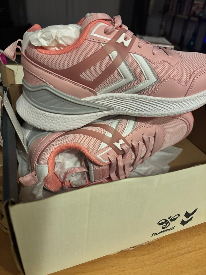 Pembe Bağcıklı Kadın Spor Ayakkabı - Görsel 2