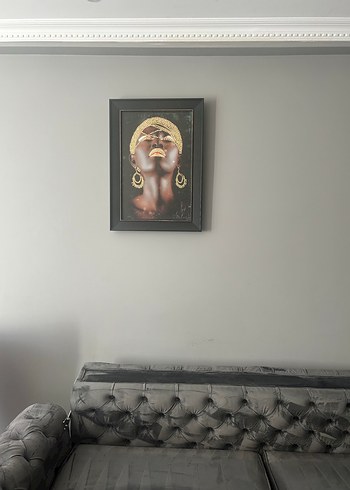 Diğer Altın Detaylı Kadın Portresi Tablo