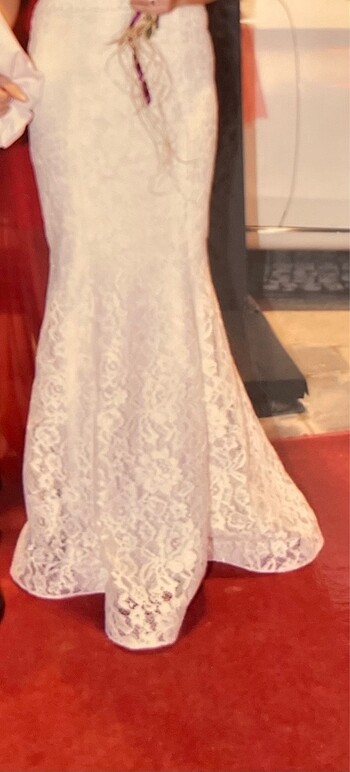 Balık model gelinlik yada nikah elbisesi şık sade - Görsel 6