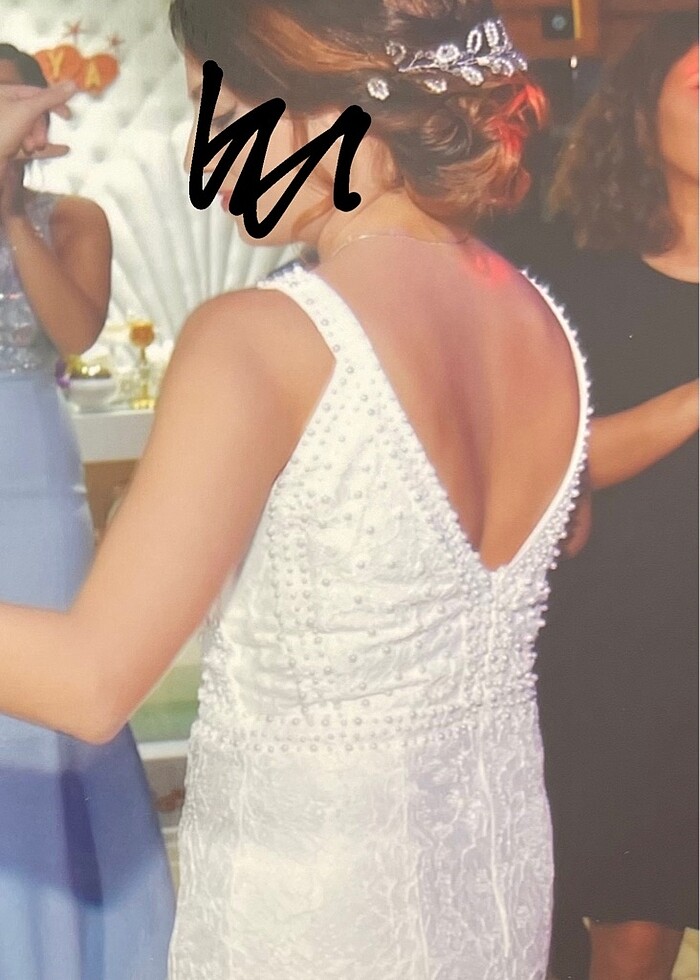 Balık model gelinlik yada nikah elbisesi şık sade - Görsel 3