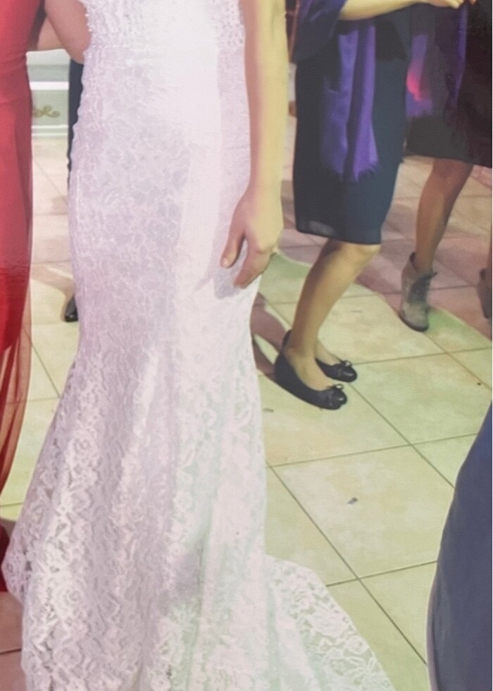 Balık model gelinlik yada nikah elbisesi şık sade - Görsel 4