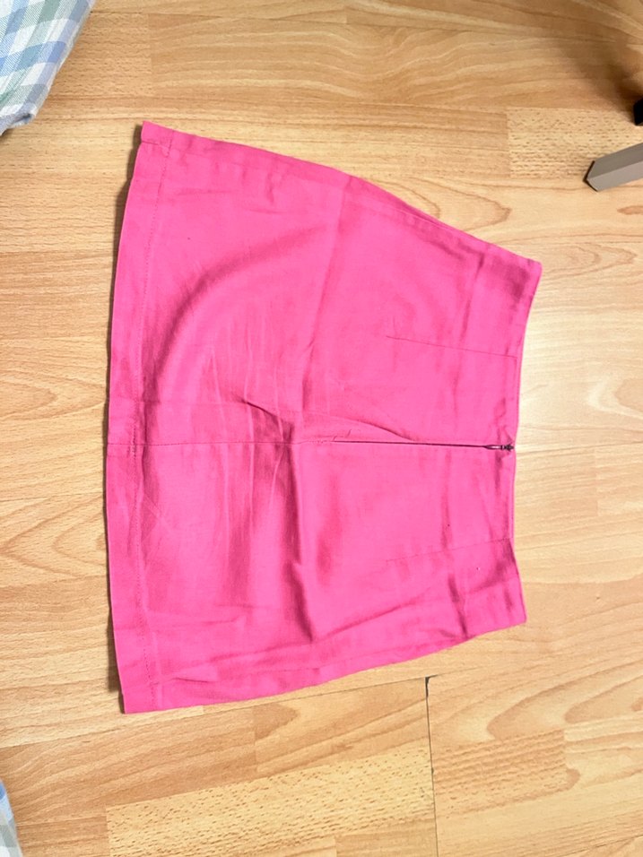 Pembe Keten Mini Etek - Görsel 2