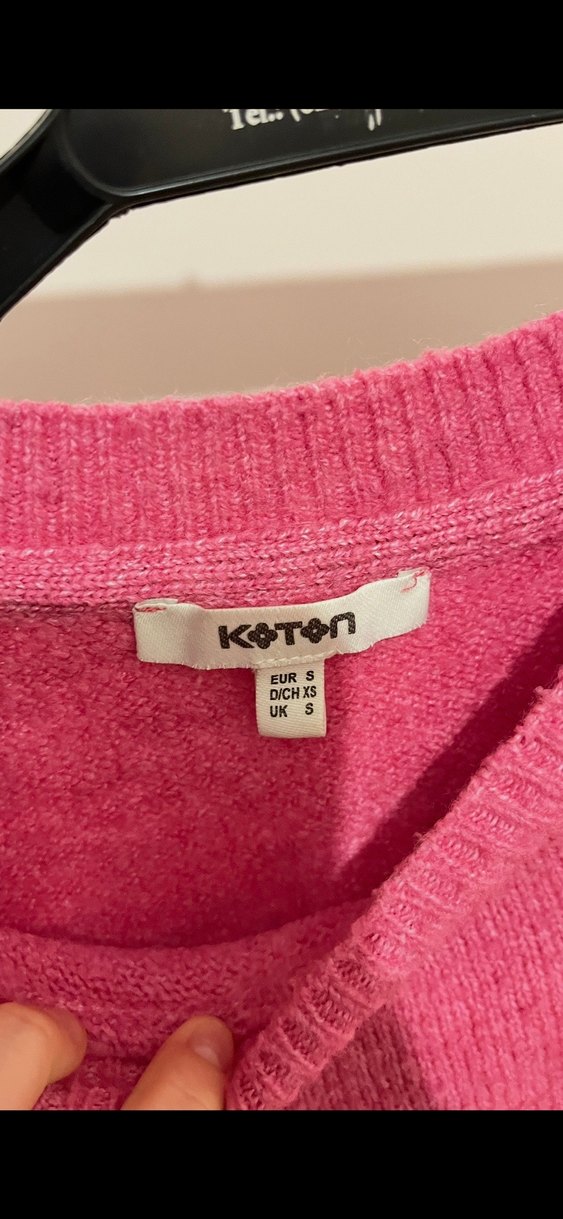 Pembe Örgü Kadın Kazak - Görsel 3