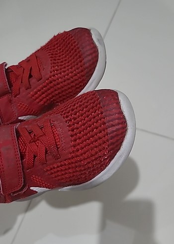 nike Kırmızı Erkek kiz Çocuk Spor Ayakkabı Velcro - Görsel 3