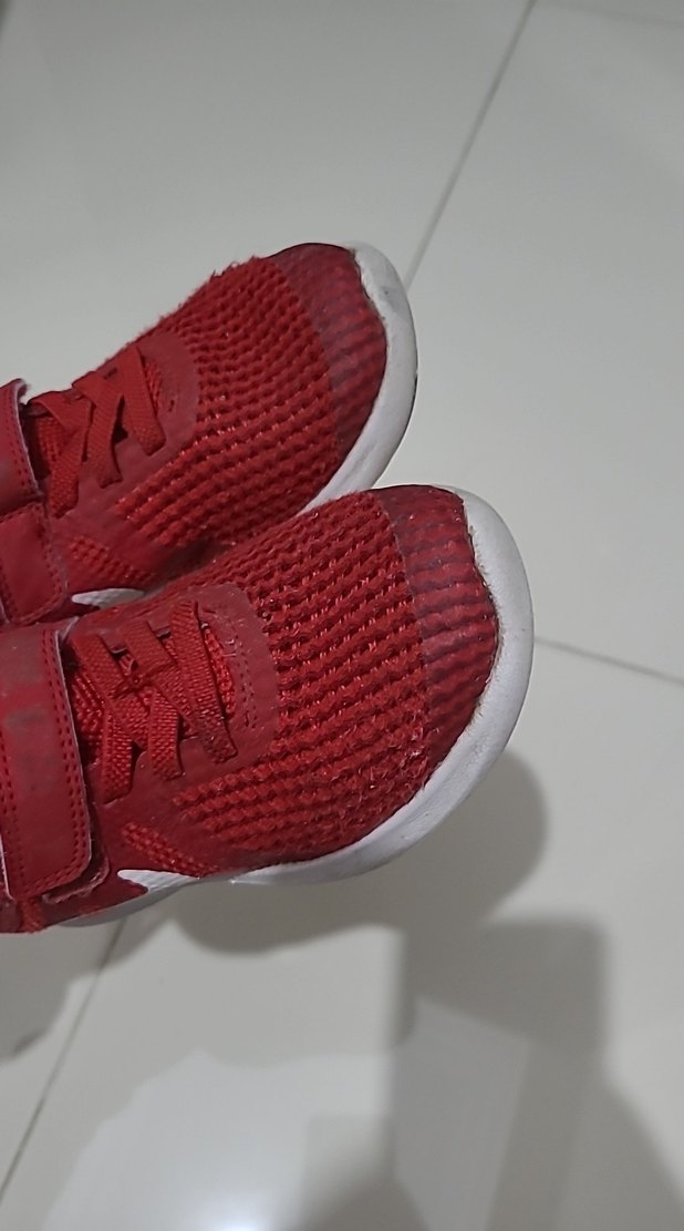 nike Kırmızı Erkek kiz Çocuk Spor Ayakkabı Velcro - Görsel 3