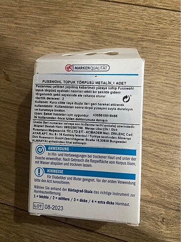 Diğer Fusswohl topuk törpüsü metalik