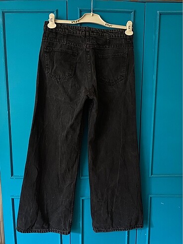 Diğer Siyah Wide Leg Jean