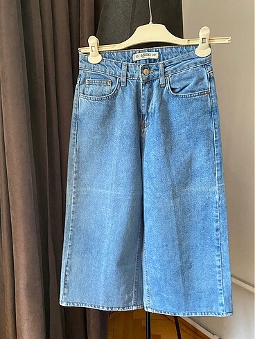 xs Beden mavi Renk Addax Wide Leg Kapri Kot Pantolon