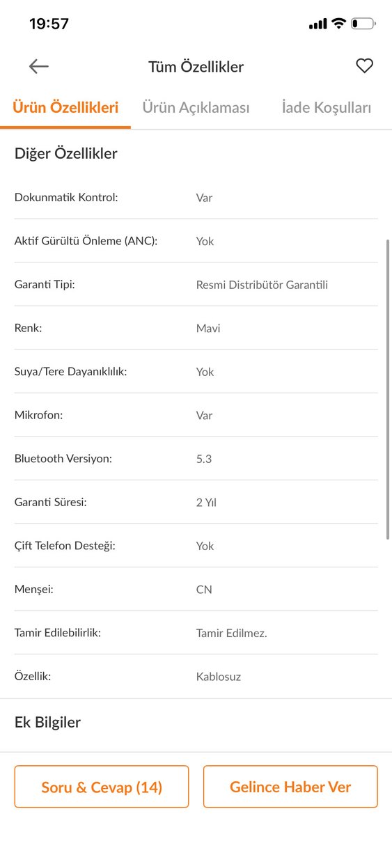 Hoco Ew46 Pro Bluetooth 5.3 Kablosuz Kulaklık - Görsel 5